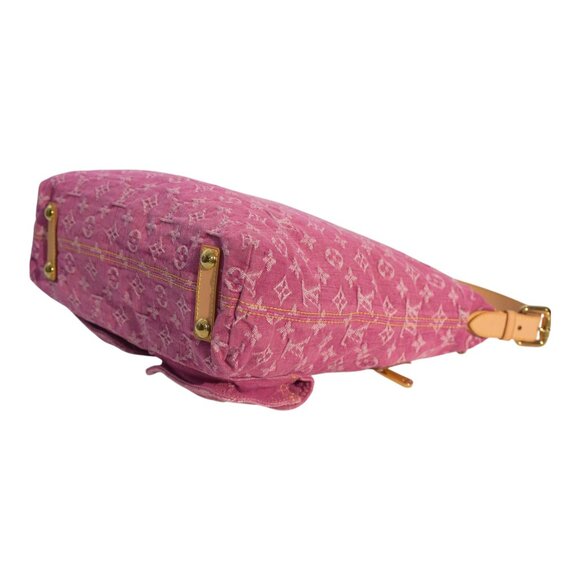 LOUIS VUITTON LV Monogram Pink Indigo Denim Baggy GM Shoulder Bag - Picture 9 of 16
